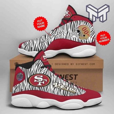 Custom Shoes San Francisco 49Ers Air Jordan 13 Nfl Football Team Shoes Type01