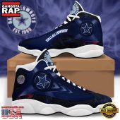 NFL Dallas Cowboy New Design Air Jordan 13 Running Sneakers Shoes For Fans