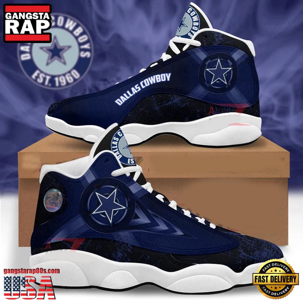 NFL Dallas Cowboy New Design Air Jordan 13 Running Sneakers Shoes For Fans NFL Dallas Cowboy New Design Air Jordan 13 Running Sneakers Shoes For Fans