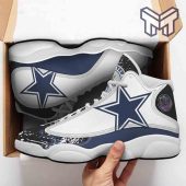 Dallas Cowboys Air Jordan 13 Fans Sport Shoes Nfl Big Logo Air Jordan 13 Shoes 1.jpg - demo10