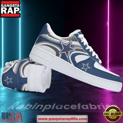 Dallas Cowboys Football New Design Air Force 1 Running Sneakers Shoes