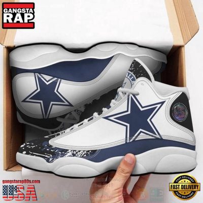 NFL Dallas Cowboys Football Air Jordan 13 Shoes 2