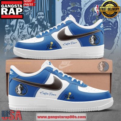 Dallas Mavericks Final Champions Custom Air Force 1 Running Sneakers Shoes