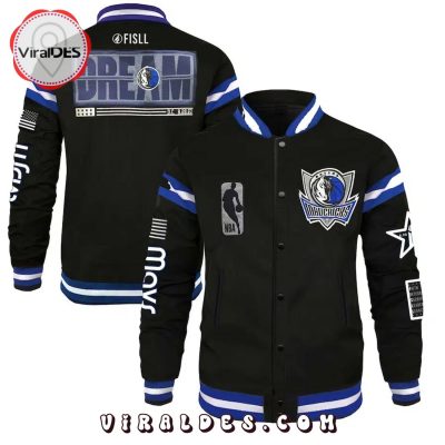 Dallas Mavericks FISLL x Black History Collection Baseball Jacket