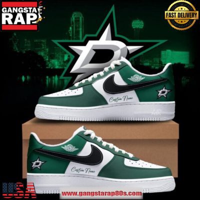 Dallas Stars Unique Sports Design Custom Air Force 1 Sneakers Shoes