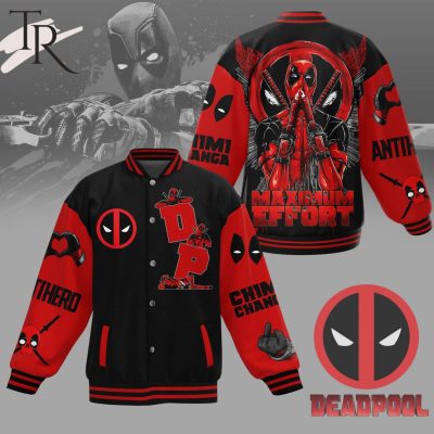 Deadpool Maximum Effort Baseball Jacket