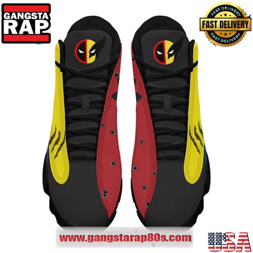 Deadpool x Wolverine Air Jordan 13 Sneakers Shoes Deadpool x Wolverine Air Jordan 13 Sneakers Shoes