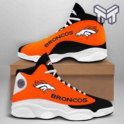 Denver Broncos Air Jordan 13,Nfl Big Logo Fans Sport Aj13 Shoes