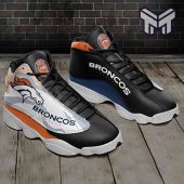 Denver Broncos Air Jordan 13nfl Football Teams Big Logo Sneaker Gift For Fans White Black Aj13.jpg - demo10