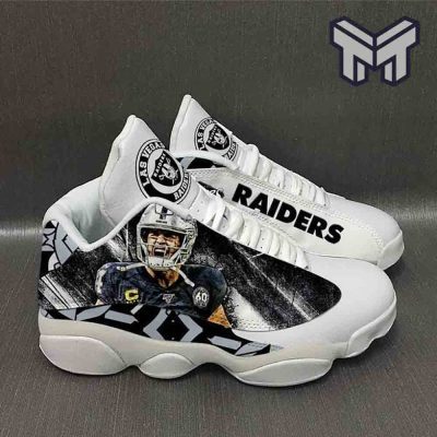 Derek Carr Las Vegas Raiders Air Jordan 13,Nfl Football Team Sneaker Aj13 Shoes