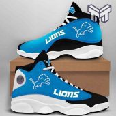 Detroit Lions Air Jordan 13nfl Big Logo Fans Sport Aj13 Shoes.jpg - demo10