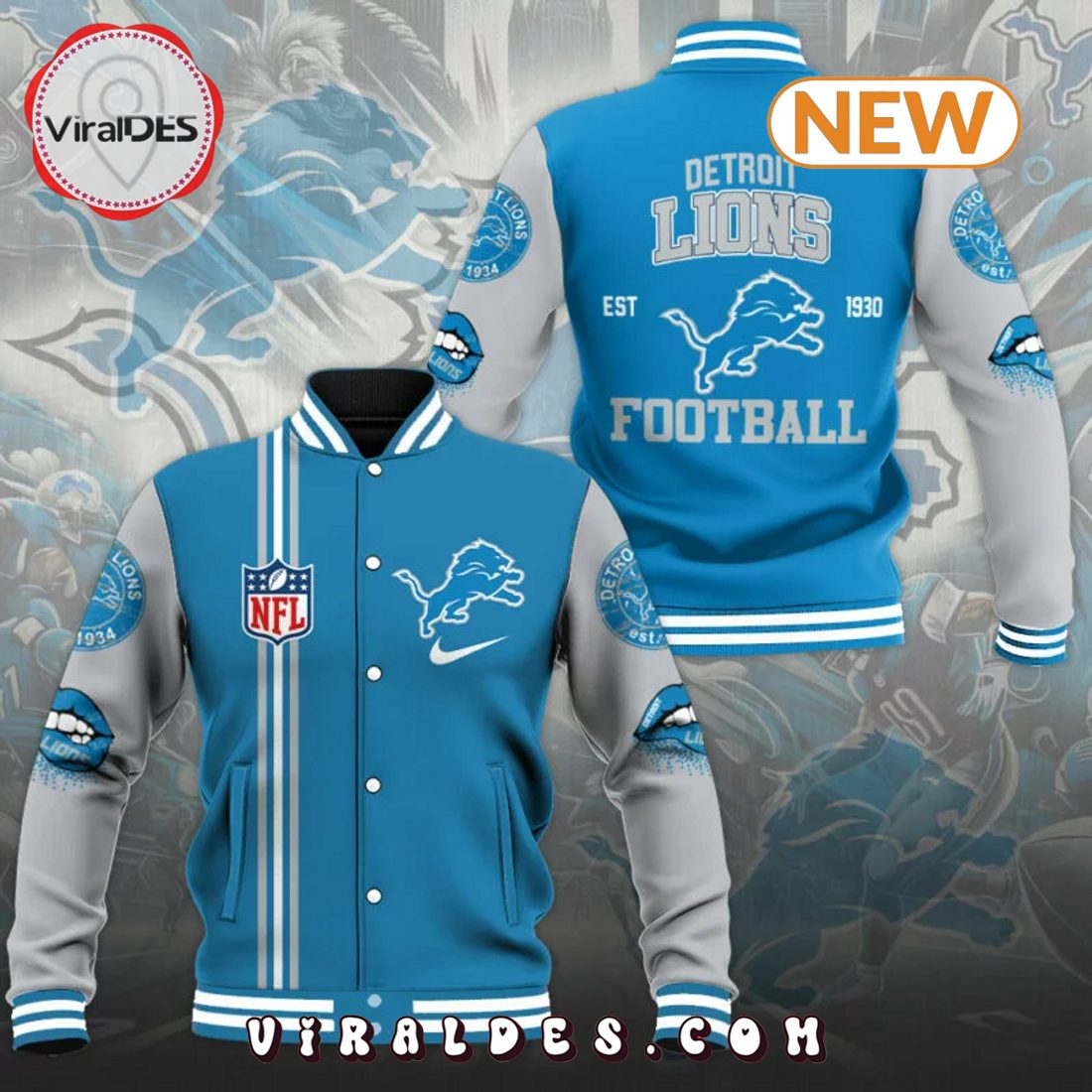Detroit Lions Football Baseball Jersey Detroit Lions Football Baseball Jersey