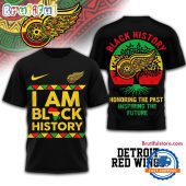 Detroit Red Wings 2026 NHL Black History Limited Edition 3D Shirt