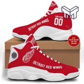 Detroit Red Wings Air Jordan 13red And White Nhl Retro Aj13 Shoes Custom Shoes 1.jpg - demo10