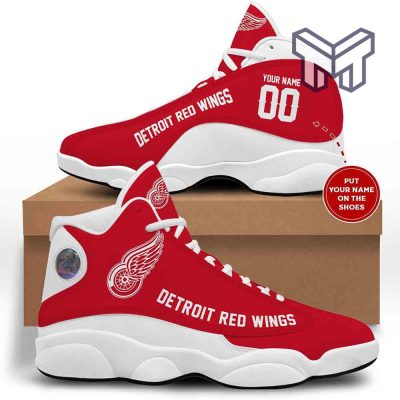 Detroit Red Wings Air Jordan 13,Red And White Nhl Retro Aj13 Shoes Custom Shoes