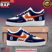 Detroit Tigers Custom Name New Edition Air Force 1 Sneakers Shoes