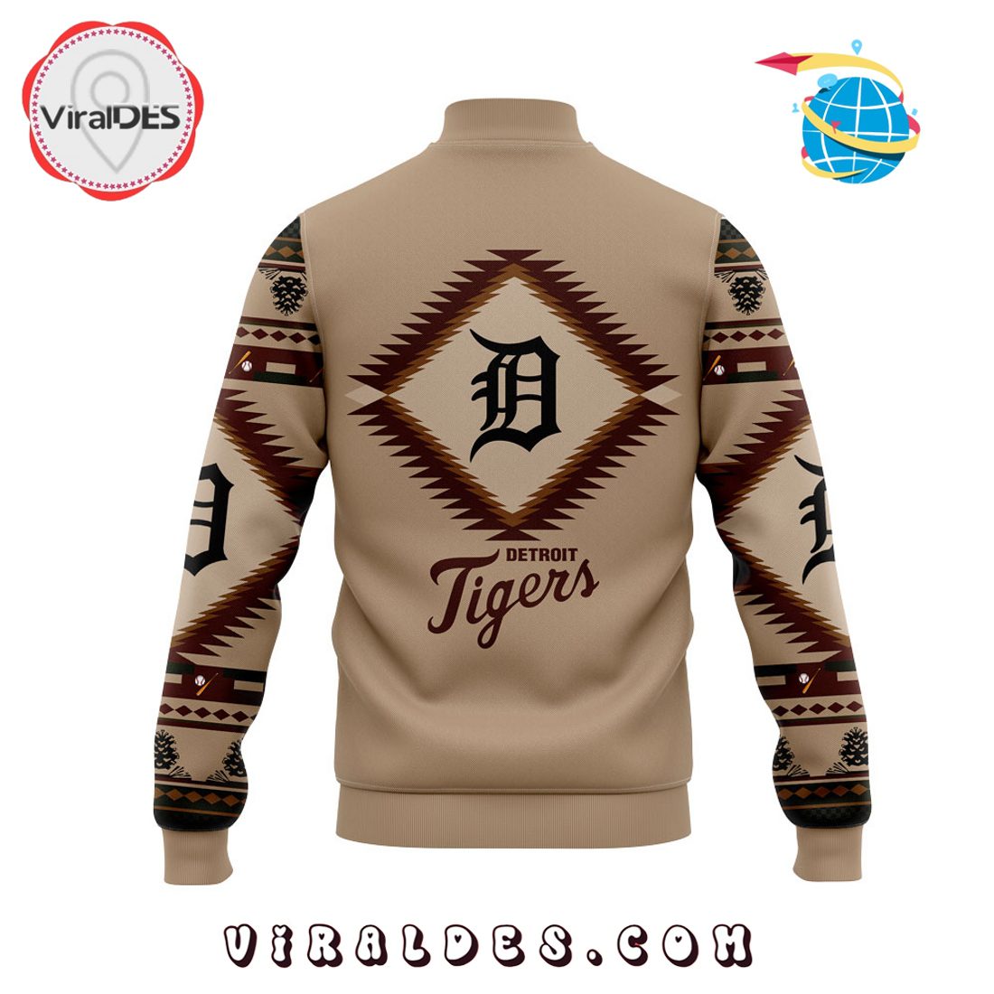 Detroit Tigers Native American Heritage 2025 Baseball Jacket Detroit Tigers Native American Heritage 2025 Baseball Jacket