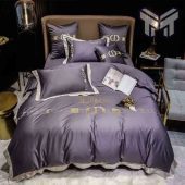 Dior Bedding Sets, Christian Dior Grey Luxury Brand Premium Bedding Set Bedspread Duvet Cover Set
