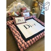 Dior Bedding Sets Christian Dior Light Pink Luxury Brand Premium Bedding Set Bedspread Duvet Cover Set Home Decor 1.jpg - demo10