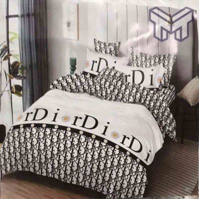 Dior Bedding Sets, Christian Dior Logo Luxury Brand Bedding Set Home Decor