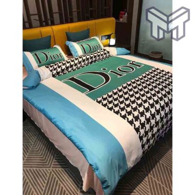Dior Bedding Sets, Christian Dior Logo Luxury Brand Bedding Set Home Decor