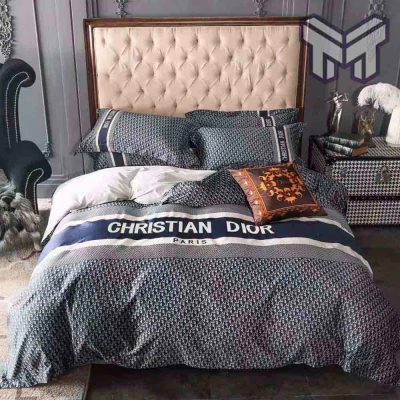 Dior Bedding Sets, Christian Dior Paris Luxury Brand Premium Bedding Set Duvet Cover Home Decor