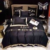 Dior Bedding Sets Dior Black Luxury Brand High End Bedding Set Home Decor.jpg - demo10