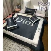 Dior Bedding Sets Dior Black White Luxury Brand Premium Bedding Set Bedspread Duvet Cover Set Home Decor 1.jpg - demo10