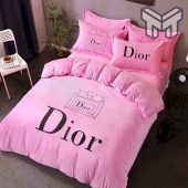 Dior Bedding Sets Dior Pinky Bedding Sets Quilt Sets Duvet Cover Luxury Brand Bedding Decor.jpg - demo10