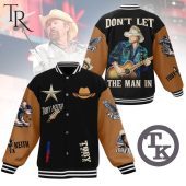 Don't Let The Man In Toby Keith Baseball Jacket