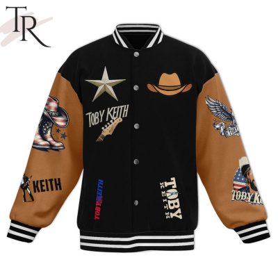 Don't Let The Man In Toby Keith Baseball Jacket