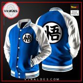Dragon Ball Kanji Go Navy Baseball Jacket Our Hard Working Soul - demo10