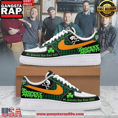Dropkick Murphys St. Patrick?s Day Tour 2025 Air Force 1 Running Sneakers Shoes
