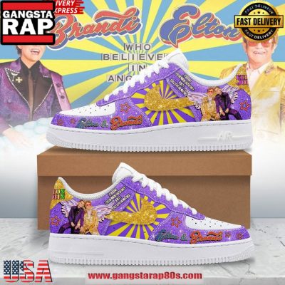 Elton John & Brandi Carlile ?Believe in Angels? Air Force 1 Sneakers Shoes
