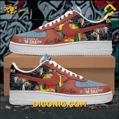 Eminem The Death Of Slim Shady Air Force 1 Custom Shoes DICONIG FASHION