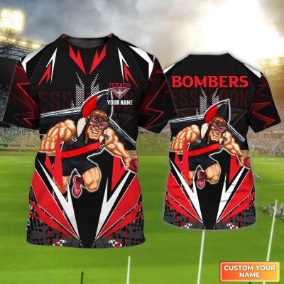 Essendon Bombers | Bombers Personalized Name 3D Tshirt Tad 03