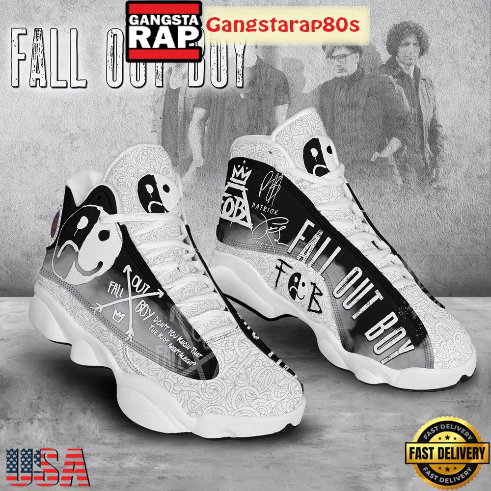 Fall Out Boy The Kids Aren't Alright Fan Air Jordan 13 Shoes Running Sneakers Fall Out Boy The Kids Aren't Alright Fan Air Jordan 13 Shoes Running Sneakers
