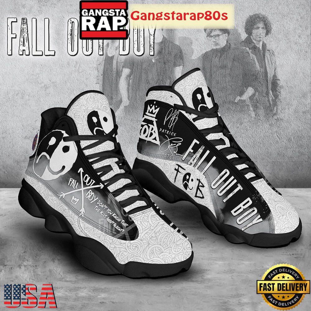 Fall Out Boy The Kids Aren't Alright Fan Air Jordan 13 Shoes Running Sneakers Fall Out Boy The Kids Aren't Alright Fan Air Jordan 13 Shoes Running Sneakers
