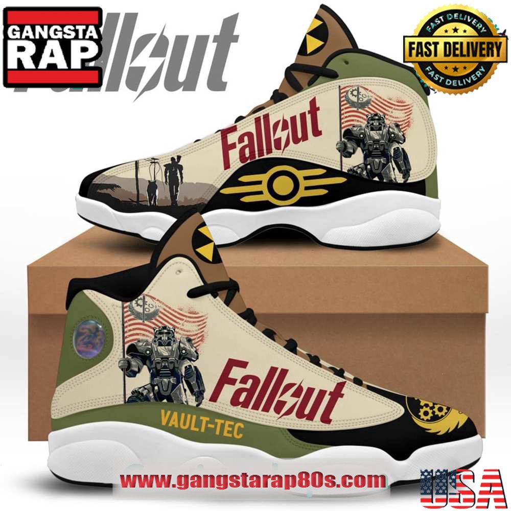 Fallout Vault Tec Air Jordan 13 Sneakers Shoess Fallout Vault Tec Air Jordan 13 Sneakers Shoess
