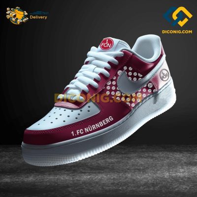 FC Nurnberg Custom Shoes Crimson Bundesliga Air Force 1 DICONIG FASHION