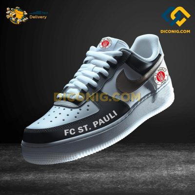 FC St Pauli Custom Shoes Black Bundesliga Air Force 1 DICONIG FASHION