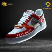 FC St Pauli Custom Shoes Red Bundesliga Air Force 1 DICONIG FASHION