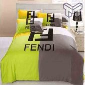 Fendi Bedding Sets Fendi Green Brown Luxury Brand Premium Bedding Set Bedspread Duvet Cover Set Home Decor.jpg - demo10