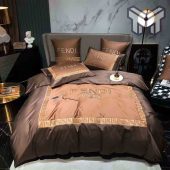 Fendi Bedding Sets Fendi Roma Brown Luxury Brand Premium Bedding Set Bedspread Duvet Cover Set Home Decor 1.jpg - demo10