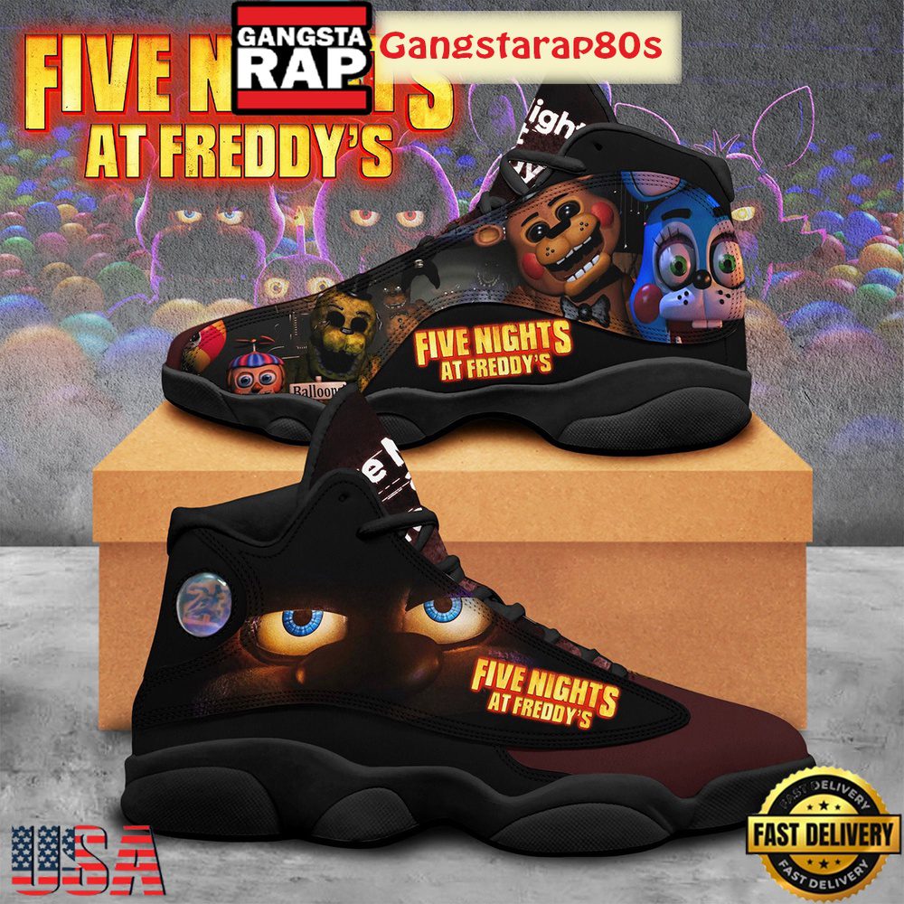 Five Nights At Freddy's Horror Fan Air Jordan 13 Shoes Running Sneakers Five Nights At Freddy's Horror Fan Air Jordan 13 Shoes Running Sneakers