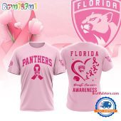 Florida Panthers 2025 NHL Pink Breast Cancer Awareness All Over Print Shirt