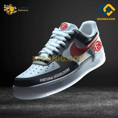 Fortuna Dusseldorf Custom Shoes Black Bundesliga Air Force 1 DICONIG FASHION