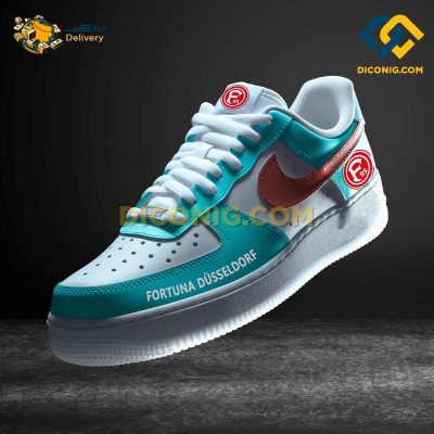 Fortuna Dusseldorf Custom Shoes Teal Bundesliga Air Force 1 DICONIG FASHION