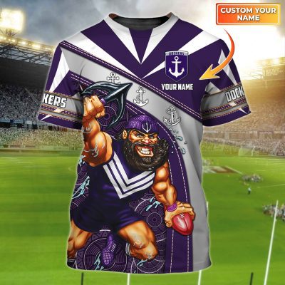 Fremantle Dockers | Dockers Personalized Name 3D Tshirt Tad 01
