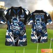 Geelong Cats | Cats Personalized Name 3D Tshirt Tad 02